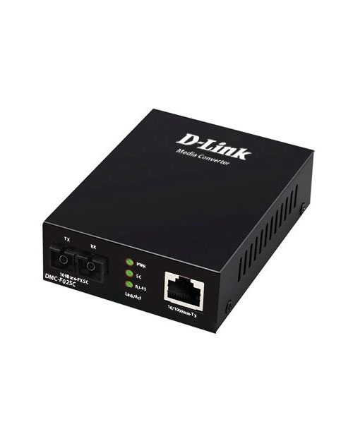 D-Link   DMC-F02SC/B1A Автономный медиаконвертер многомод 2 км