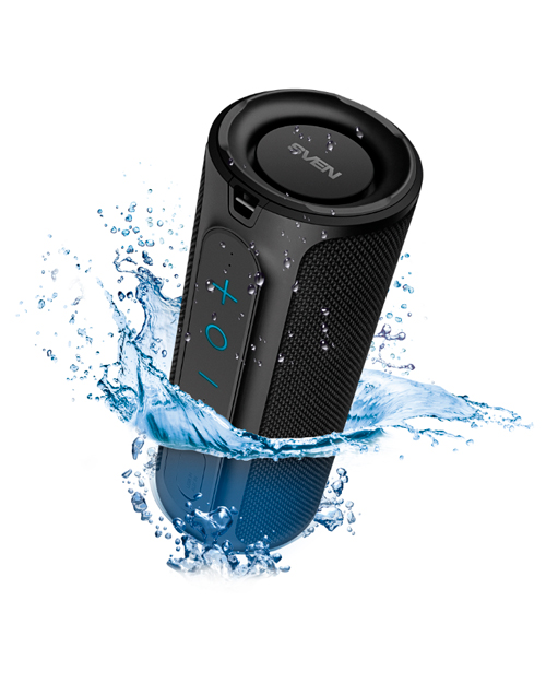 SVEN  Колонка  PS-300, black (24W, Waterproof (IPx7), TWS, Bluetooth, 2x2000mA*h)