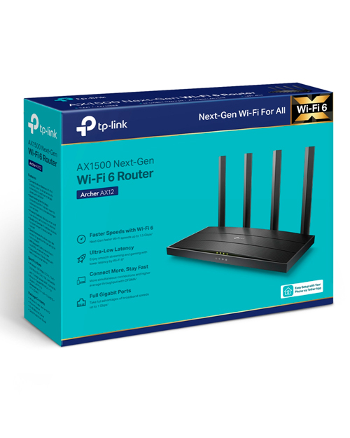 TP-Link Archer AX12 AX1500 Беспроводной двухдиапазонный гигабитный маршрутизатор Wi-Fi 6 - фото 4