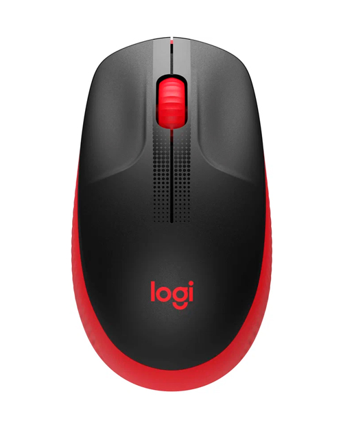 Беспроводная мышь LOGITECH M190 red-black - фото 1